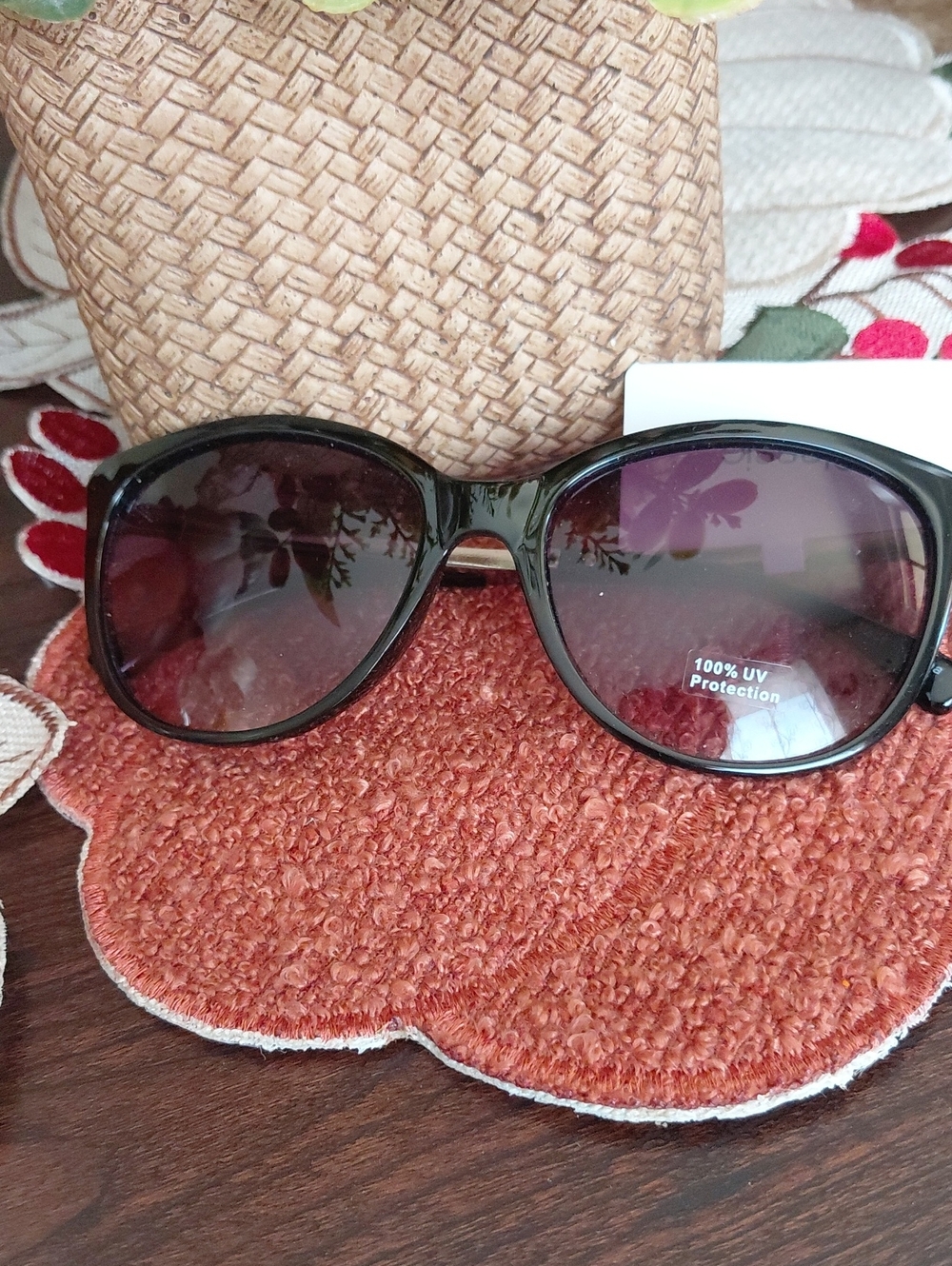 Classic Black Sunglasses with Dark Tinted Lenses